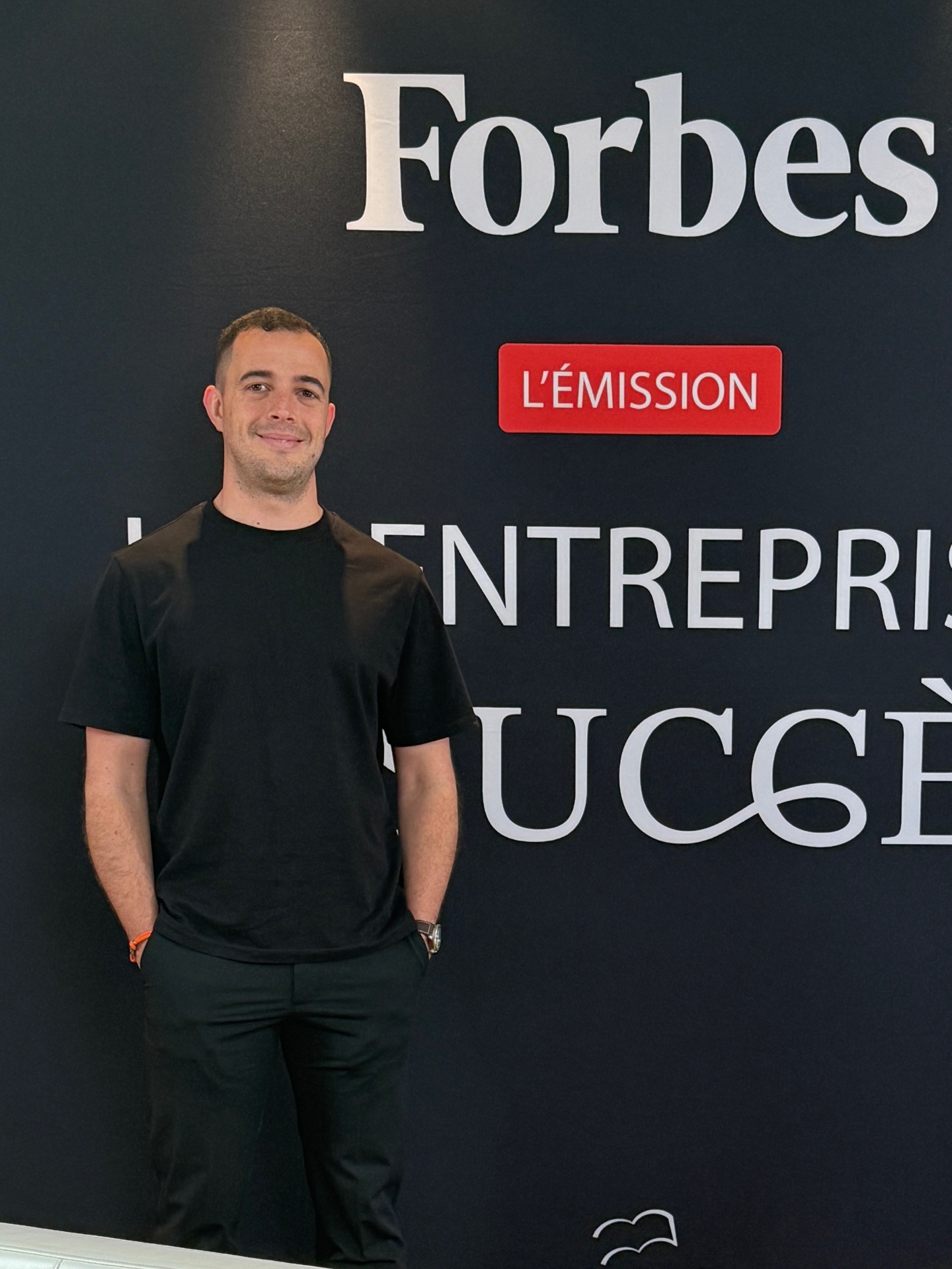 Mathias Bertil sur le plateau de Forbes